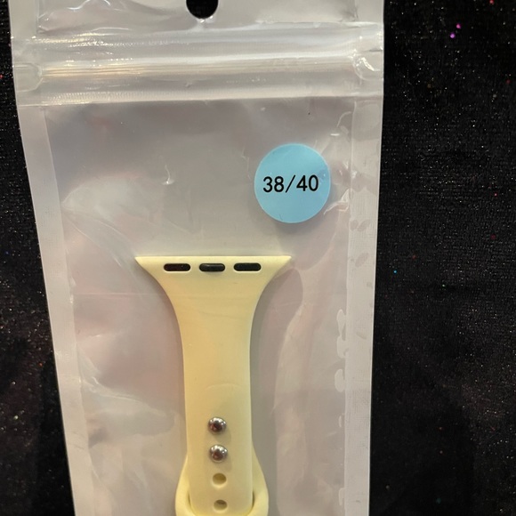 Pale Yellow 38/40 Apple Watch Band - Picture 2 of 2